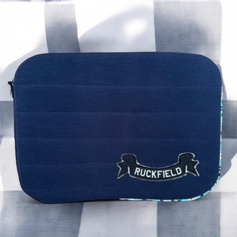 Pochette d'ordinateur 13 pouces Ruck'cyclé bleu marine