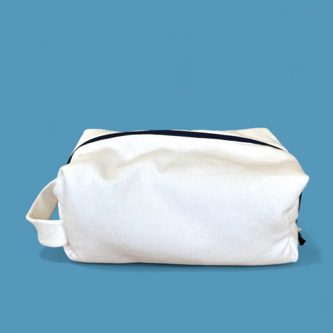 Trousse de toilette moyen format Ruck'cyclé blanc