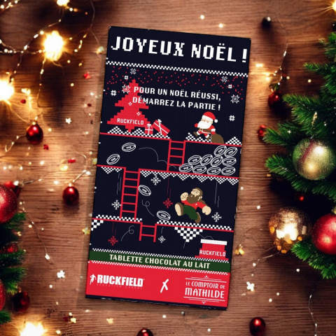 Tablette de noël chocolat au lait