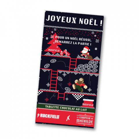 Tablette de noël chocolat au lait